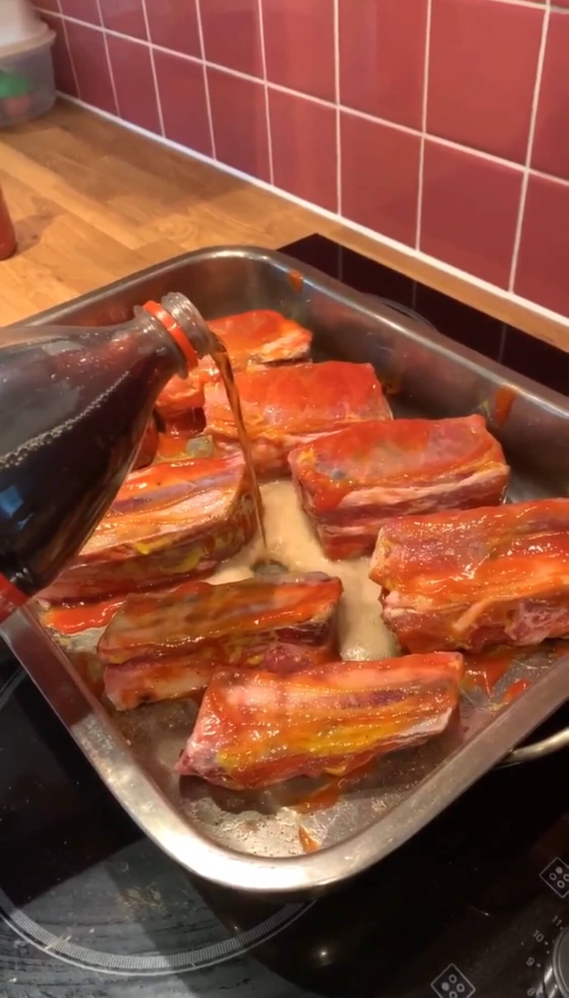Ribs in the tray