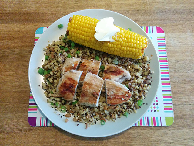 Chicken, sweetcorn and couscous